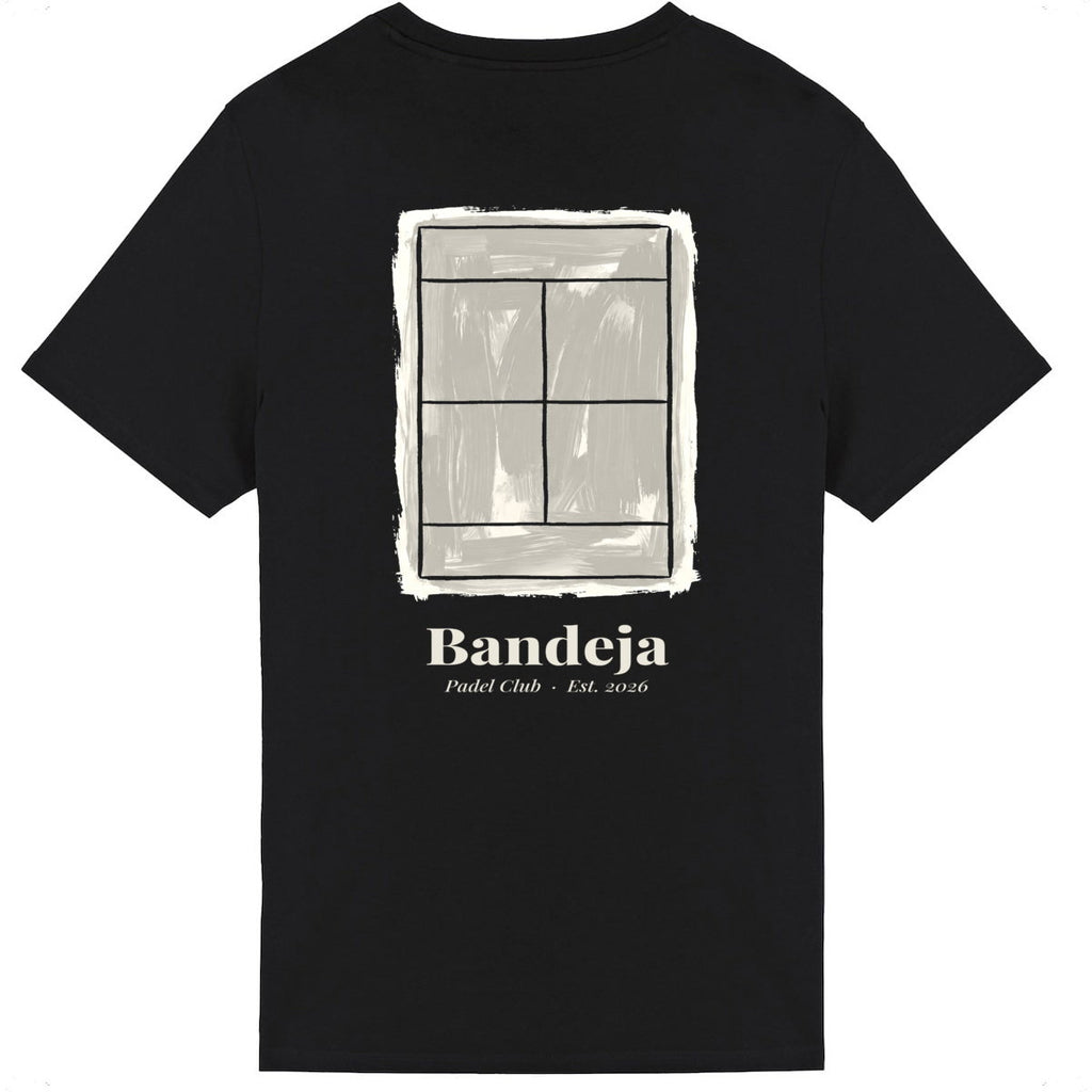T-shirt leger unisexe padel BANDEJA — Noir - dos_0