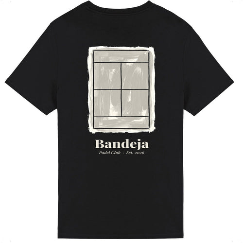 T-shirt leger unisexe padel BANDEJA — Noir - dos_0