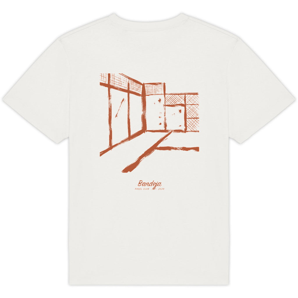 T-shirt padel oversize L'angle — Blanc - dos_0